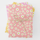 Coral, Pink und Yellow Boho Frühlingsmuster Geschenkpapier Set (Beispiel)