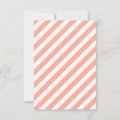 Coral Pink Vielen Dank Dankeskarte (Rückseite)