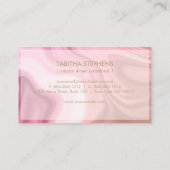 Coral Pink Wirbel Designer Business Visitenkarte (Rückseite)