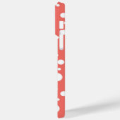 Coral Polka Dot Case-Mate iPhone Hülle (Rückseite / Links)
