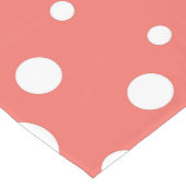 Coral Polka Dot Kurzer Tischläufer (Ecke)