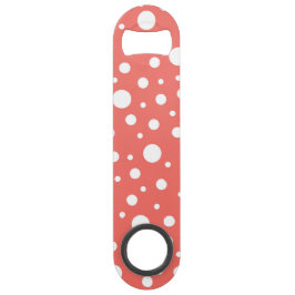 Coral Polka Dot Speed Flaschenöffner