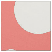 Coral Polka Dot Stoff (Nahaufnahme)