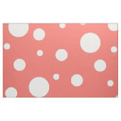 Coral Polka Dot Stoff (Fat Quarter (45,7 x 55,9 cm))