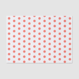 Coral Polka Dots Muster Seidenpapier