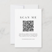 Coral Pop Moderner Minimalistischer Abstrakt RSVP Karte (Vorderseite)