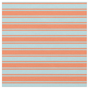 Coral & Powder Blaues Farbmuster Stoff
