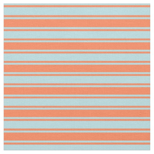 Coral & Powder Blaues Farbmuster Stoff (Nahaufnahme)