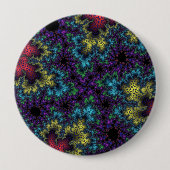 Coral Rainbow Speckle Button (Vorderseite)