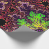 Coral Rainbow Speckle Geschenkpapier (Ecke)