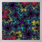Coral Rainbow Speckle Poster (Vorne)