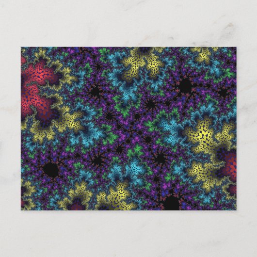 Coral Rainbow Speckle Postkarte (Vorderseite)