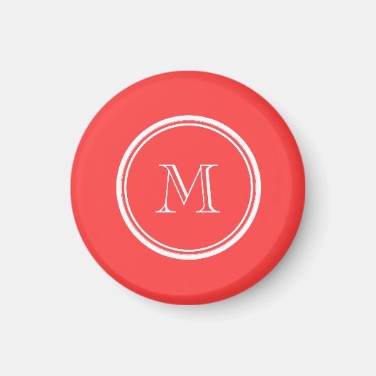 Coral Red High End gefärbt Magnet (Vorne)