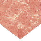Coral Red Marble Texture Kurzer Tischläufer (Ecke)