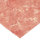 Coral Red Marble Texture Kurzer Tischläufer (Ecke)