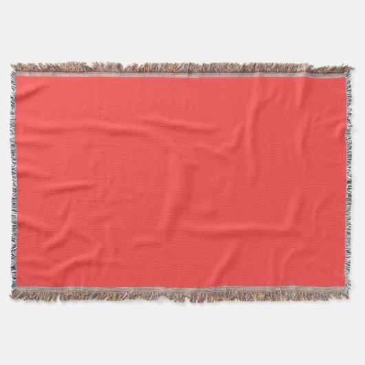 Coral Red Modern Color Matching Decke (Vorderseite)