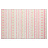 Coral Red Pink Lime Green Aztec Zigzag Muster Stoff (Yard (91,4 cm))