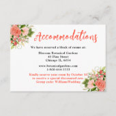 Coral Red Roses with Foliage Begleitkarte (Vorderseite)