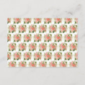 Coral Red Roses with Foliage Begleitkarte (Rückseite)