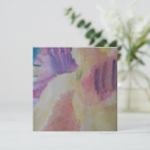 Coral Reef Abstrakt Art Flat Card (Stehend Vorderseite)
