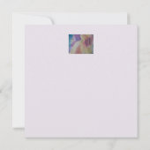 Coral Reef Abstrakt Art Flat Card (Rückseite)