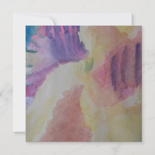 Coral Reef Abstrakt Art Flat Card (Vorderseite)