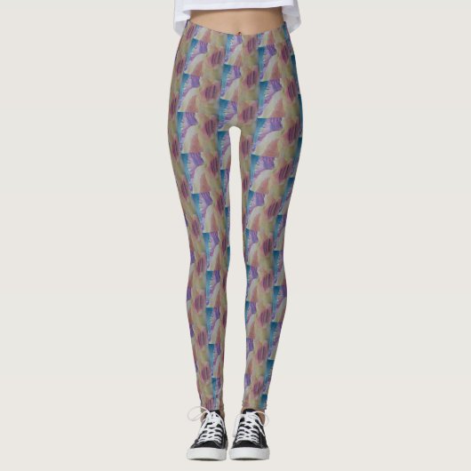 Coral Reef Abstrakt Art Leggings (Vorderseite)