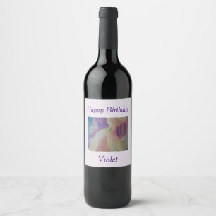 Coral Reef Abstrakt Art Weinlabel Weinetikett