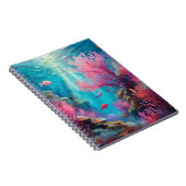 Coral Reef Abstrakt Ocean Moderne Kunst Notizblock (Rechte Seite)
