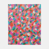 Coral Reef Abstrakt Print Fleecedecke (Vorderseite)
