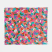 Coral Reef Abstrakt Print Fleecedecke (Vorderseite (Horizontal))