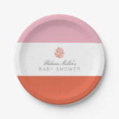 Coral Reef Baby Dusche Pappteller (Vorderseite)