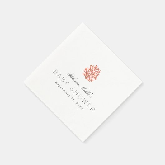 Coral Reef Baby Dusche Serviette (Ecke)