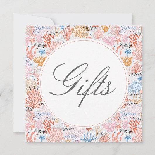 Coral Reef Babyduschkarte Einladung (Vorderseite)