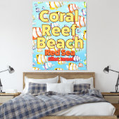 Coral Reef Beach Eilat, Israel Leinwanddruck (Insitu (Schlafzimmer))