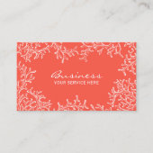 Coral Reef Beach Theme Wellness-Center Salon Makeu Visitenkarte (Vorderseite)