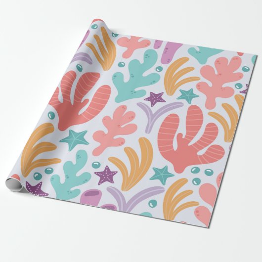 Coral Reef Delight Geschenkpapier (Ungerollt)