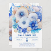 Coral Reef Discovery Boy Birthday Einladung (Vorne/Hinten)