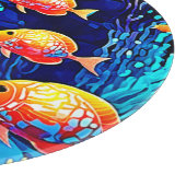 Coral Reef Fish Art Schneidebrett (Ecke)