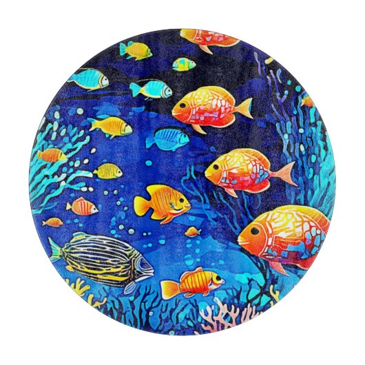 Coral Reef Fish Art Schneidebrett (Vorderseite)