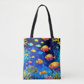 Coral Reef Fish Art Tasche (Vorderseite)