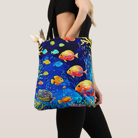 Coral Reef Fish Art Tasche (Von Nahem)