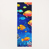 Coral Reef Fish Art Yogamatte (Rückseite)