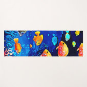 Coral Reef Fish Art Yogamatte (Vorderseite (Horizontal))
