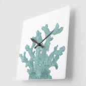 Coral Reef Foto Block Quadratische Wanduhr (Winkel)
