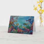 Coral Reef Greeting Card Karte (Gelbe Blume)