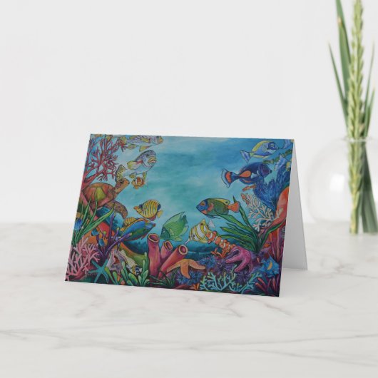 Coral Reef Greeting Card Karte (Vorderseite)