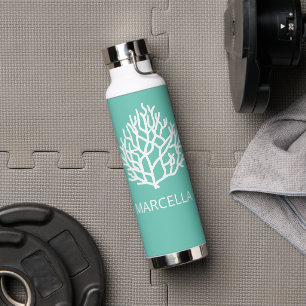 Coral Reef Individuelle Name Summer Beach Trinkflasche
