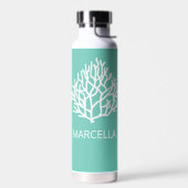 Coral Reef Individuelle Name Summer Beach Trinkflasche (Links)
