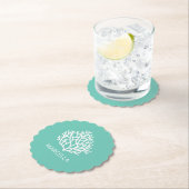 Coral Reef Individuelle Name Summer Beach Untersetzer (Vor Ort)